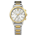 Versace Ladies Watch Sport Tech 40mm White Two-Tone Bracelet