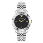 Versace Ladies Watch Greca Signature 38mm Black Silver