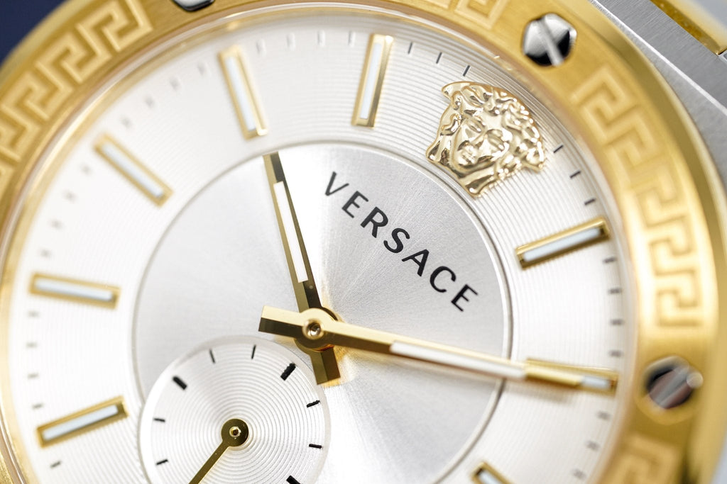 Versace Men's Watch Greca Logo Small Seconds Two-Tone