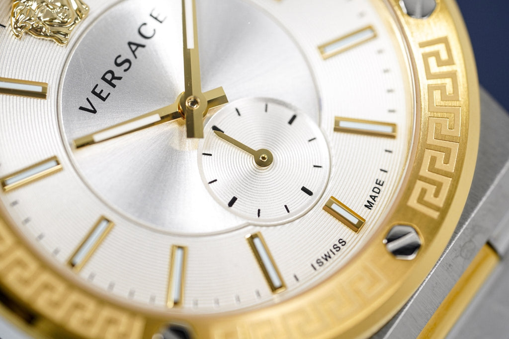 Versace Men's Watch Greca Logo Small Seconds Two-Tone