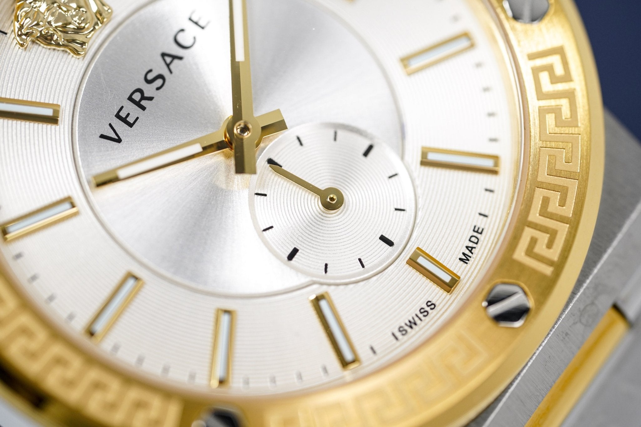 Versace Men's Watch Greca Logo Small Seconds Two-Tone
