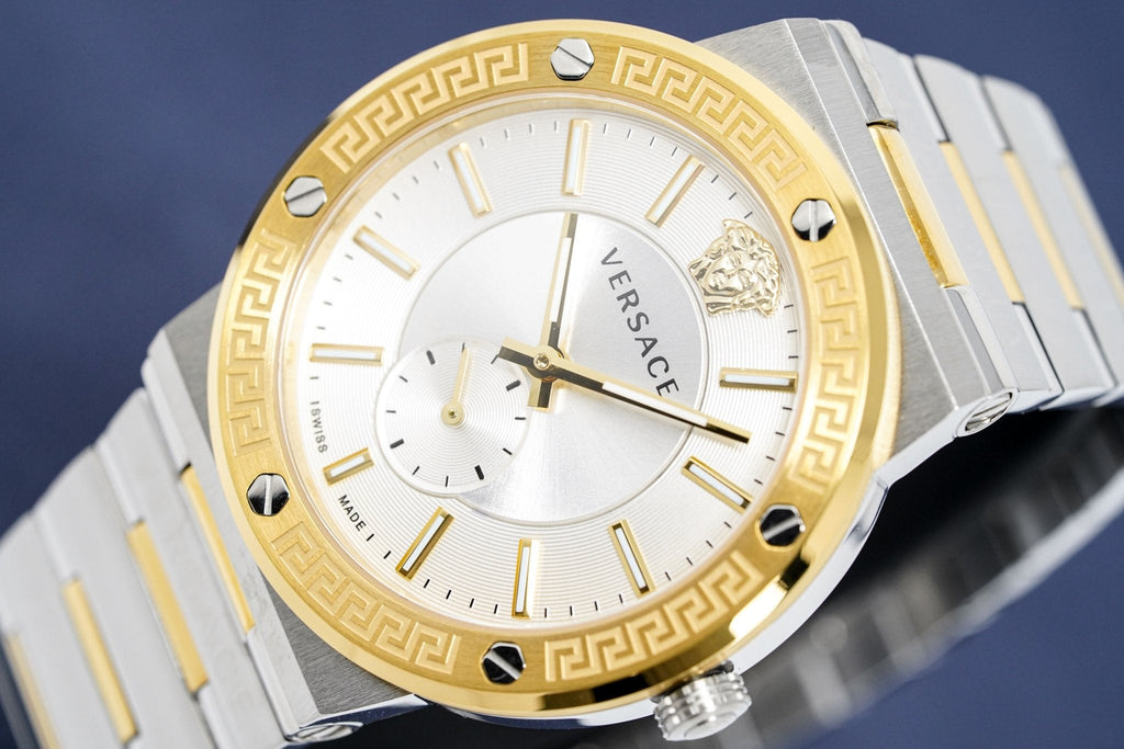Versace Men's Watch Greca Logo Small Seconds Two-Tone