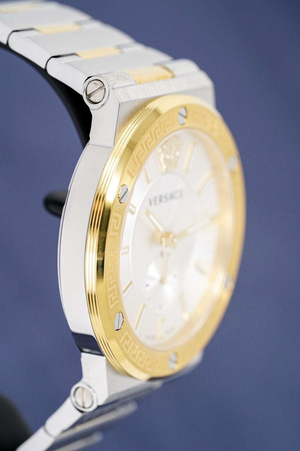 Versace Men's Watch Greca Logo Small Seconds Two-Tone