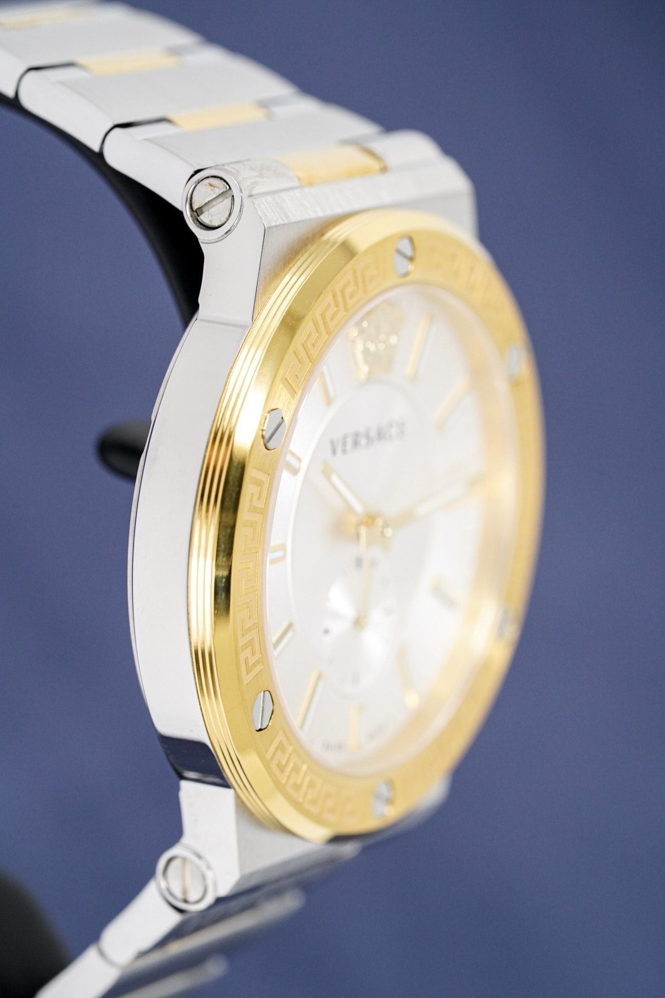 Versace Men's Watch Greca Logo Small Seconds Two-Tone