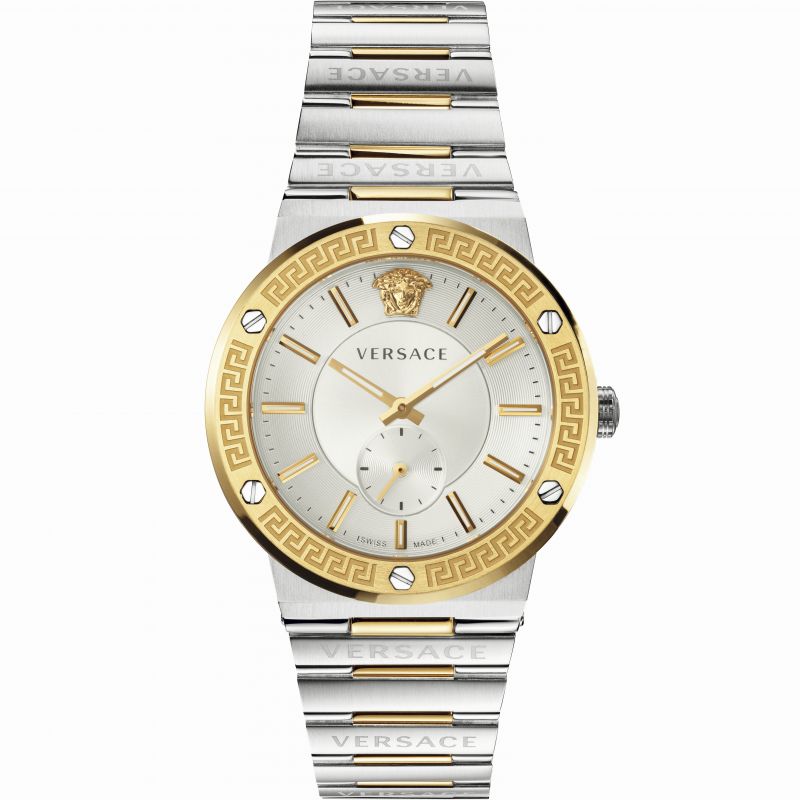 Versace Men's Watch Greca Logo Small Seconds Two-Tone