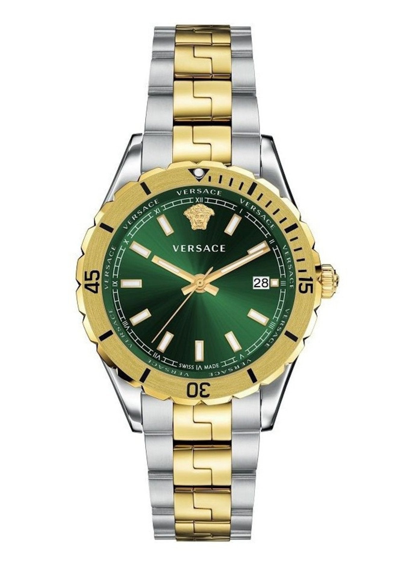 Versace Hellenyium 42mm Green Dress Watch