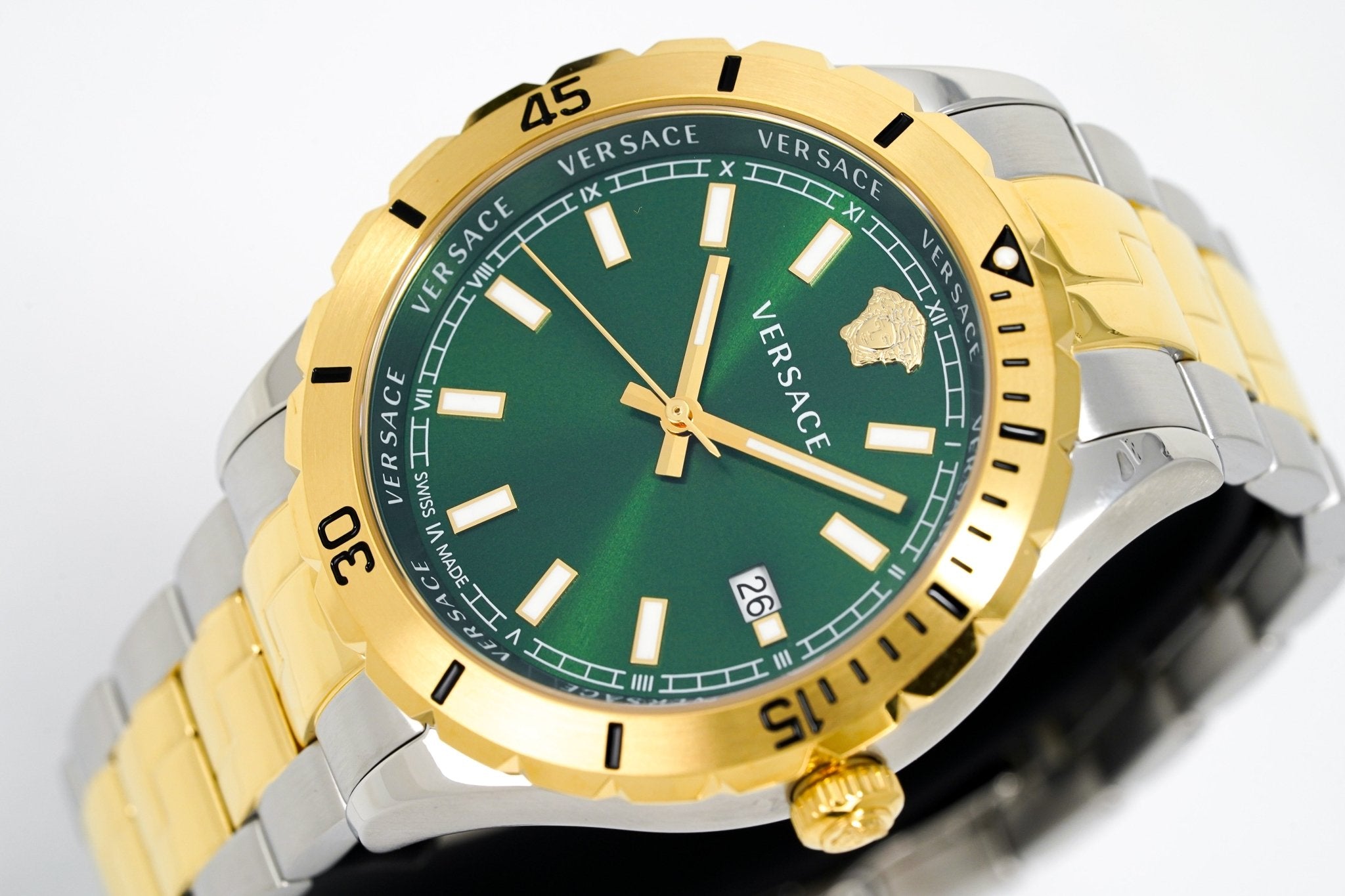 Versace Hellenyium 42mm Green Dress Watch