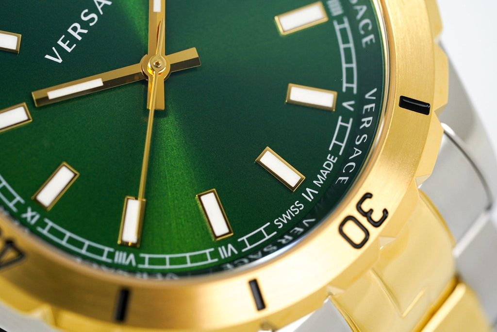 Versace Hellenyium 42mm Green Dress Watch