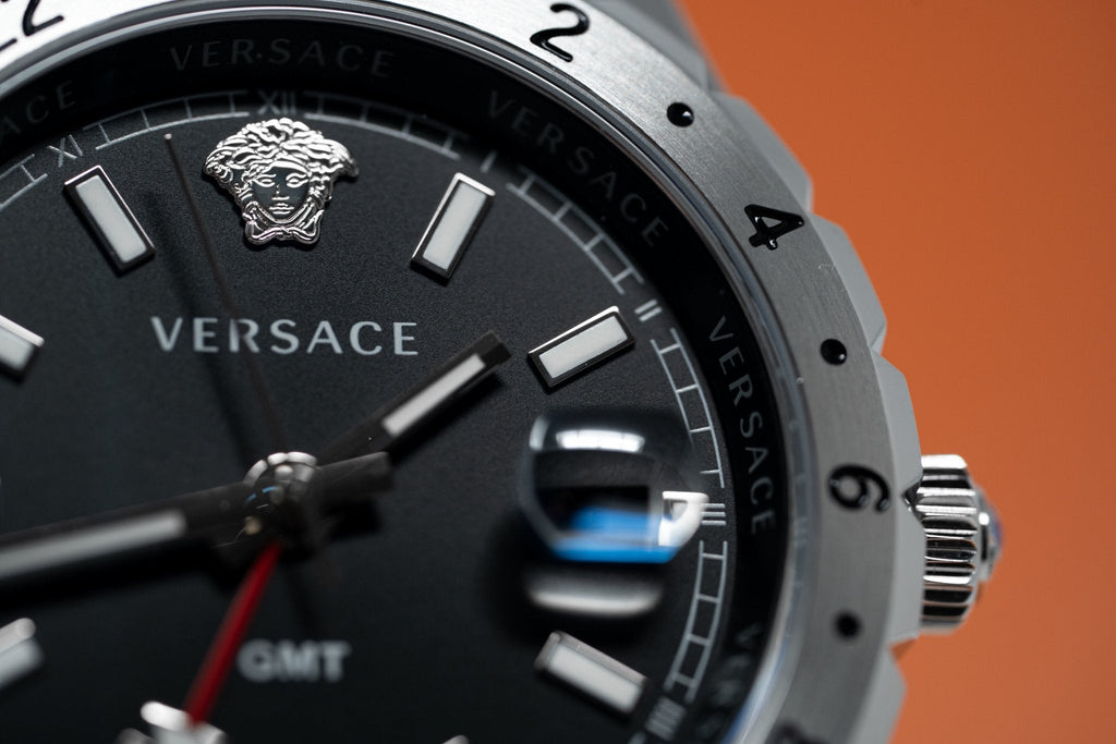 Versace Men's Watch Hellenyium GMT Black Bracelet