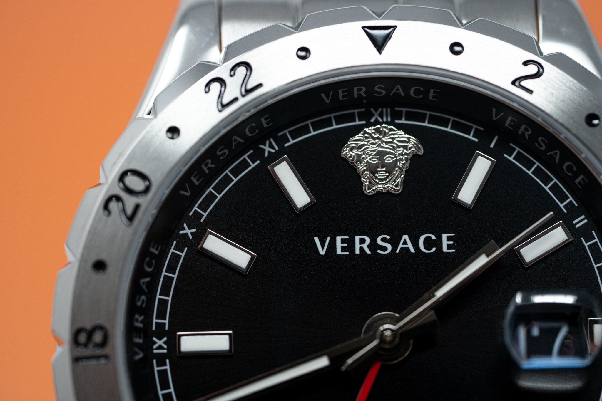 Versace Men's Watch Hellenyium GMT Black Bracelet