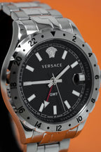 Versace Men's Watch Hellenyium GMT Black Bracelet