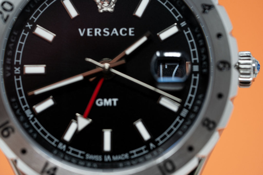 Versace Men's Watch Hellenyium GMT Black Bracelet