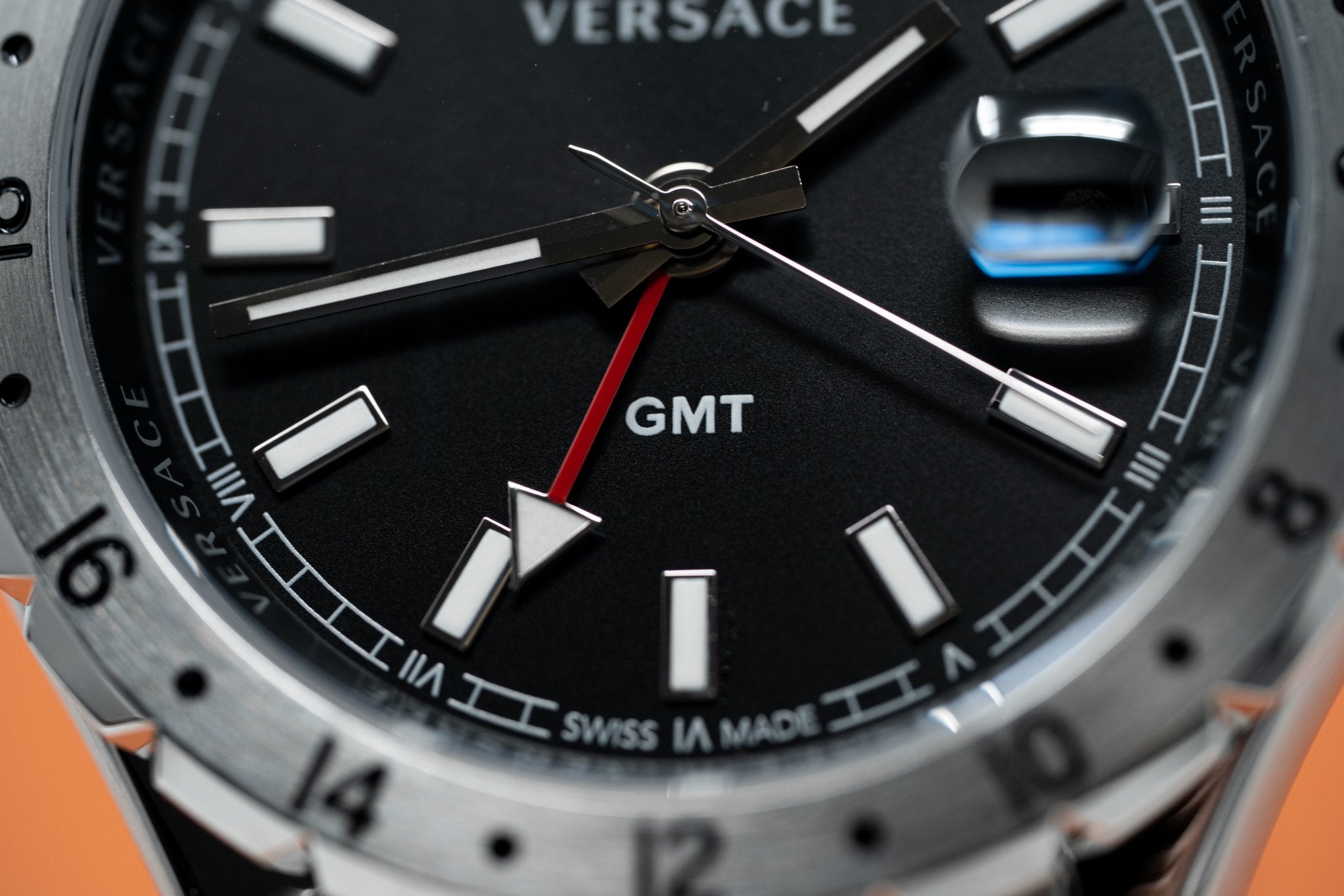 Versace Men's Watch Hellenyium GMT Black Bracelet