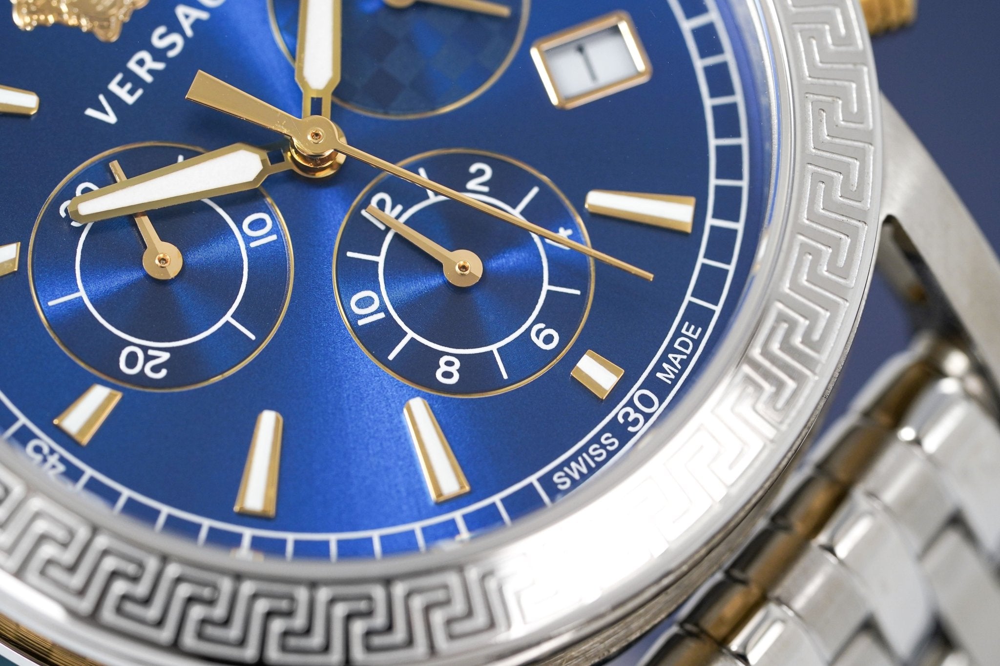 Versace Ladies Chronograph Watch Sports Tech Blue