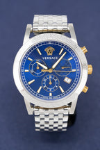 Versace Ladies Chronograph Watch Sports Tech Blue