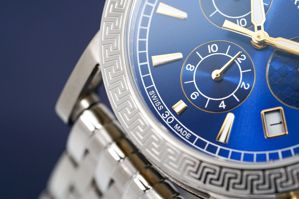 Versace Ladies Chronograph Watch Sports Tech Blue