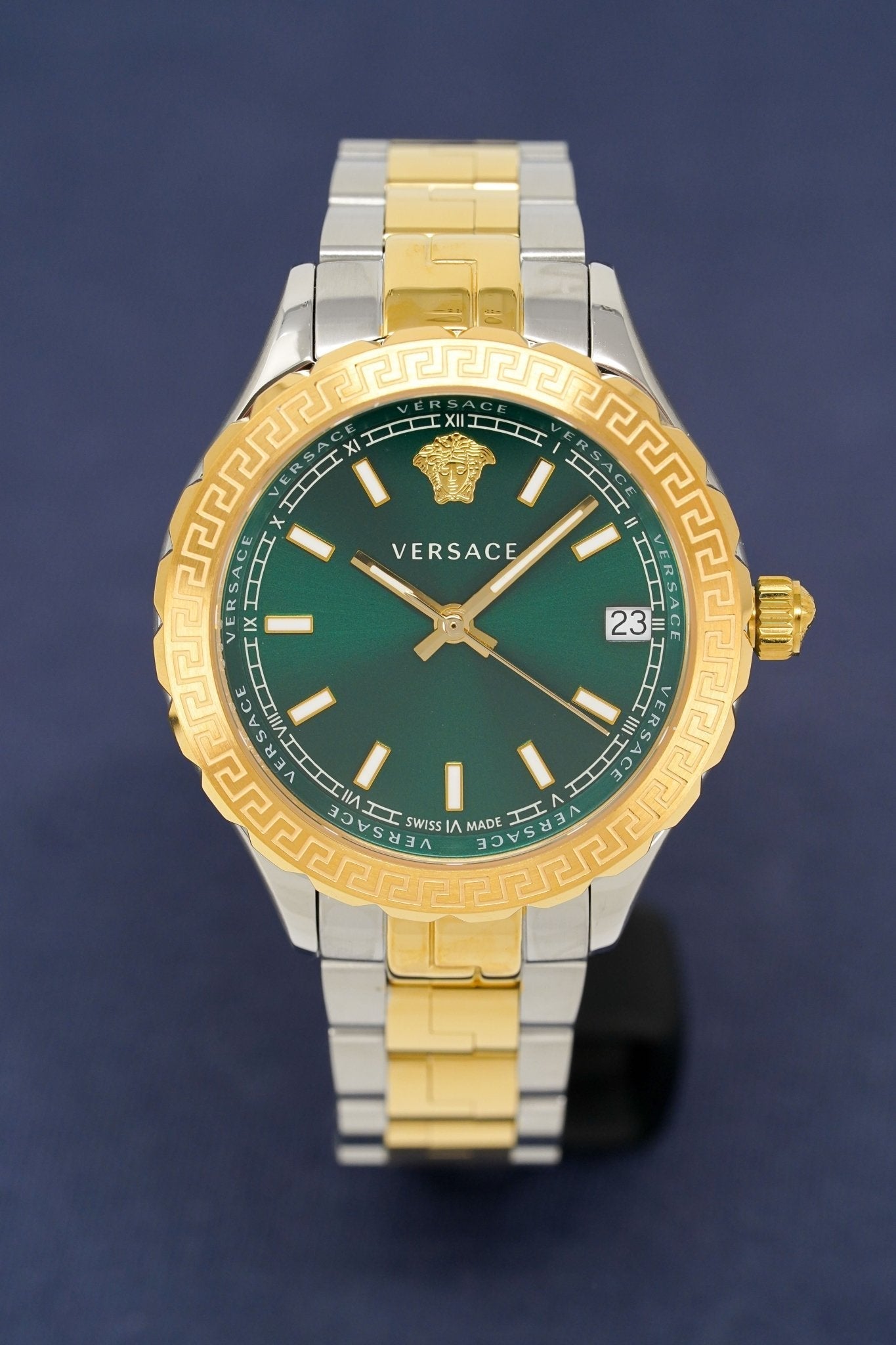 Versace Ladies Hellenyium Two-Tone Green