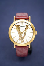 Versace Ladies Virtus Watch IP Gold