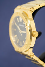 Versace Ladies Watch Greca Logo Gold Black