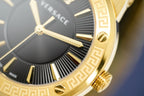 Versace Ladies Watch Greca Logo Gold Black