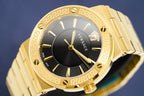 Versace Ladies Watch Greca Logo Gold Black