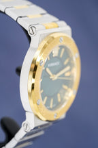 Versace Ladies Watch Greca Logo Two-Tone Green