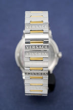 Versace Ladies Watch Greca Logo Two-Tone Green