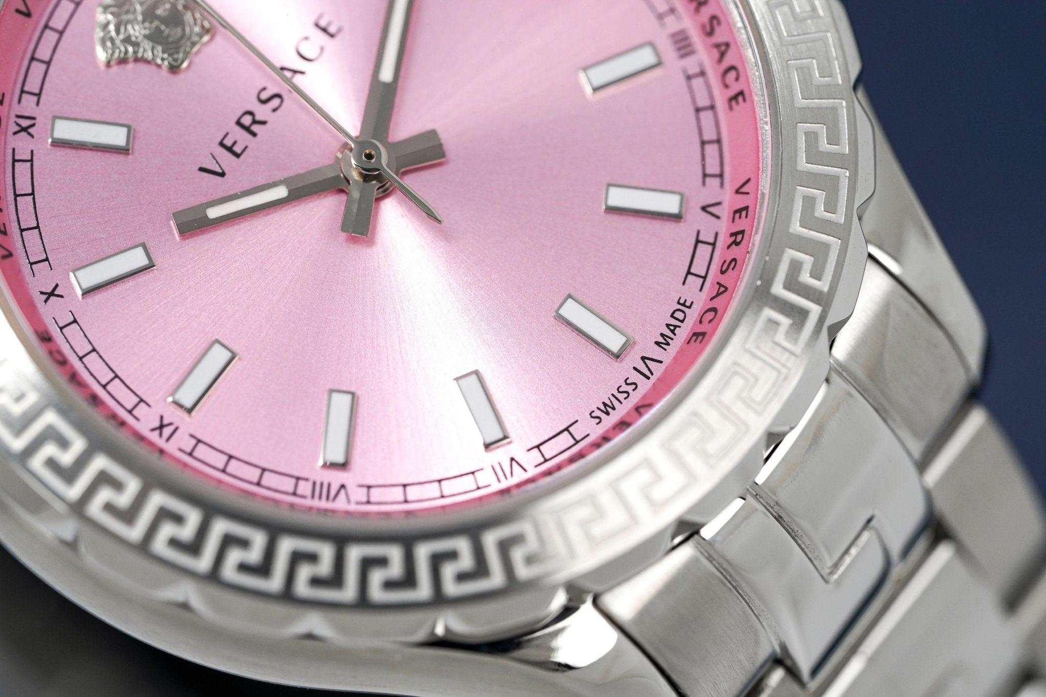 Versace Ladies Watch Hellenyium Pink Bracelet