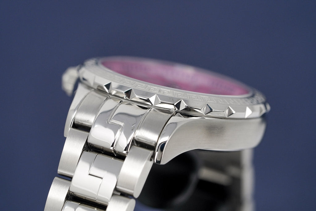 Versace Ladies Watch Hellenyium Pink Bracelet