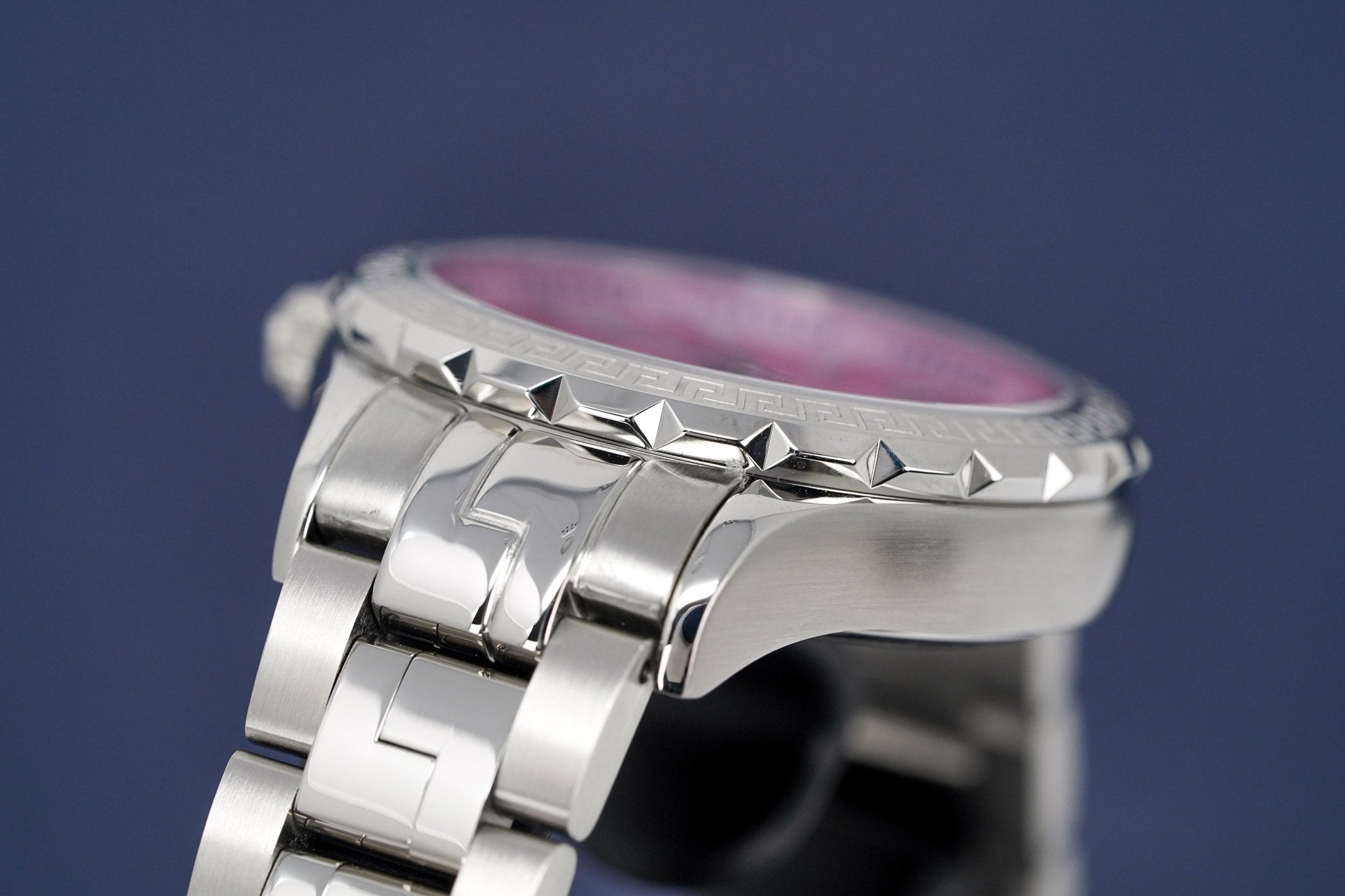 Versace Ladies Watch Hellenyium Pink Bracelet