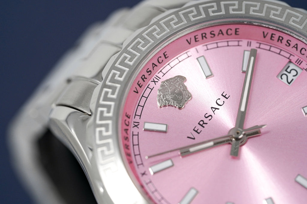 Versace Ladies Watch Hellenyium Pink Bracelet