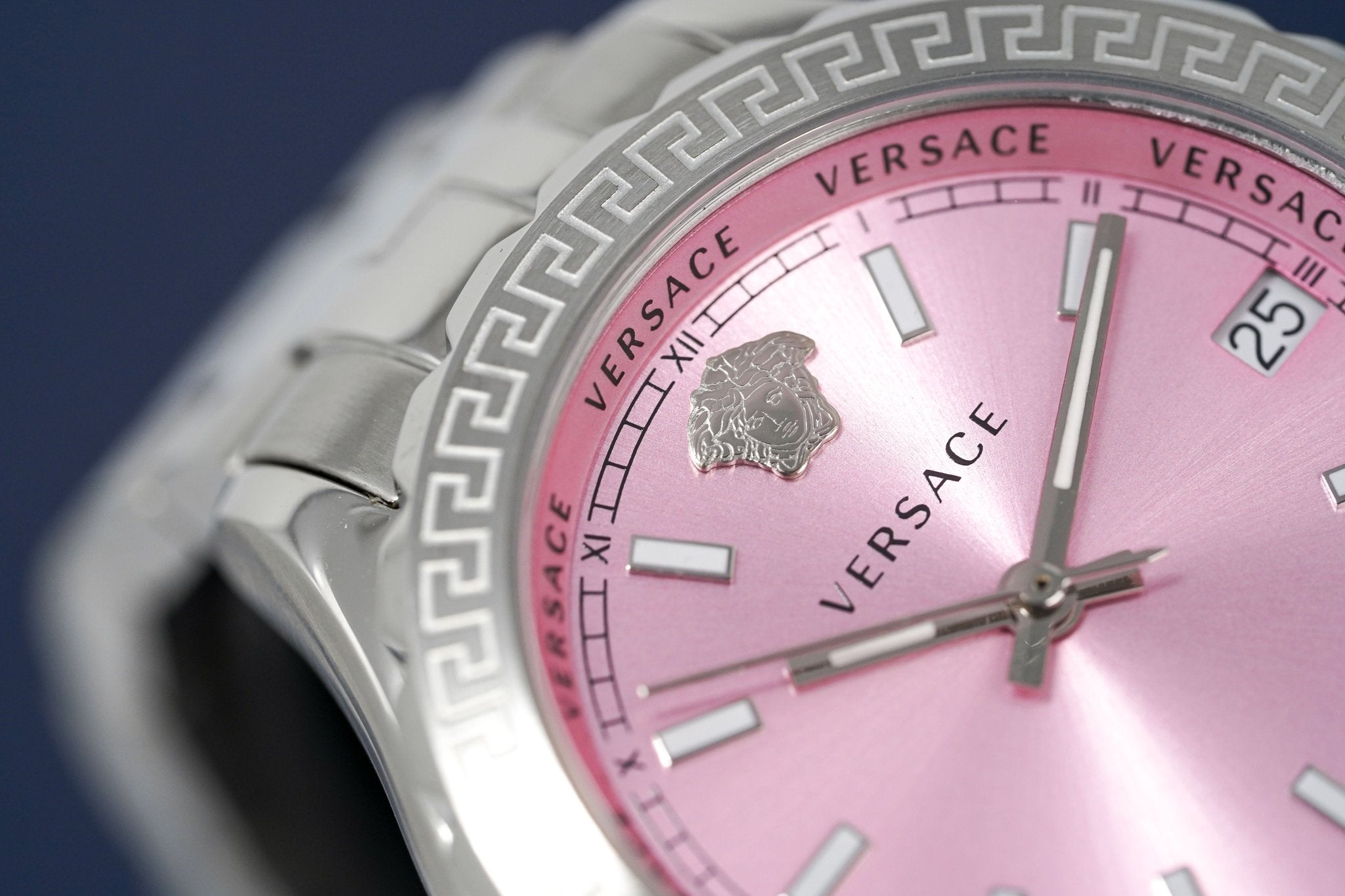 Versace Ladies Watch Hellenyium Pink Bracelet