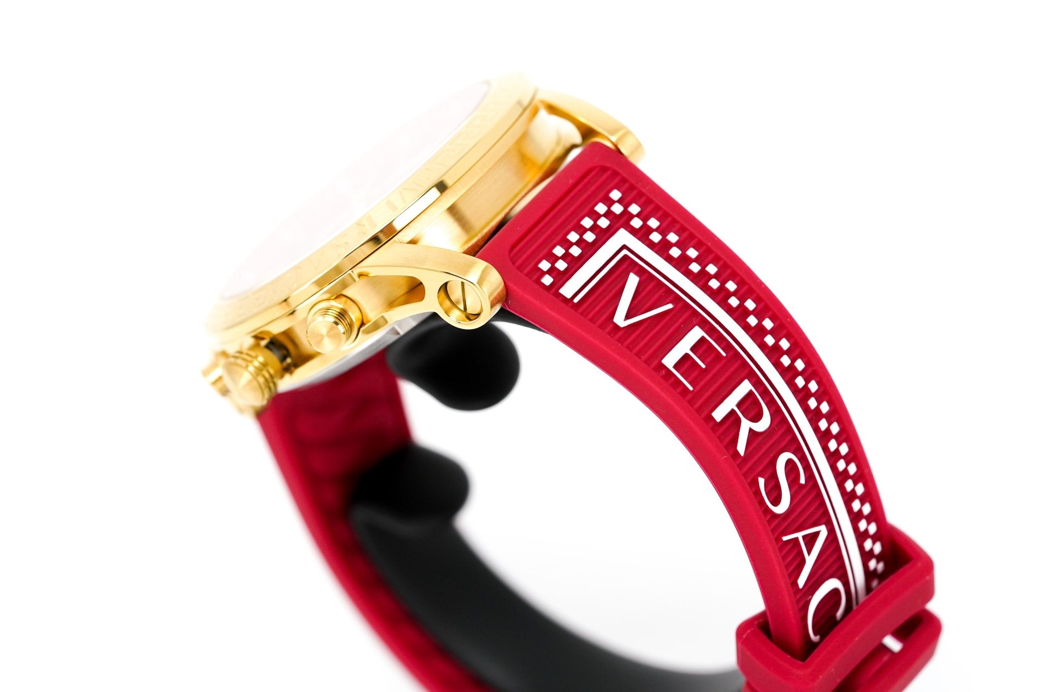 Versace Ladies Watch Sport Tech 40mm Red Gold