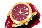 Versace Ladies Watch Sport Tech 40mm Red Gold