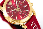 Versace Ladies Watch Sport Tech 40mm Red Gold