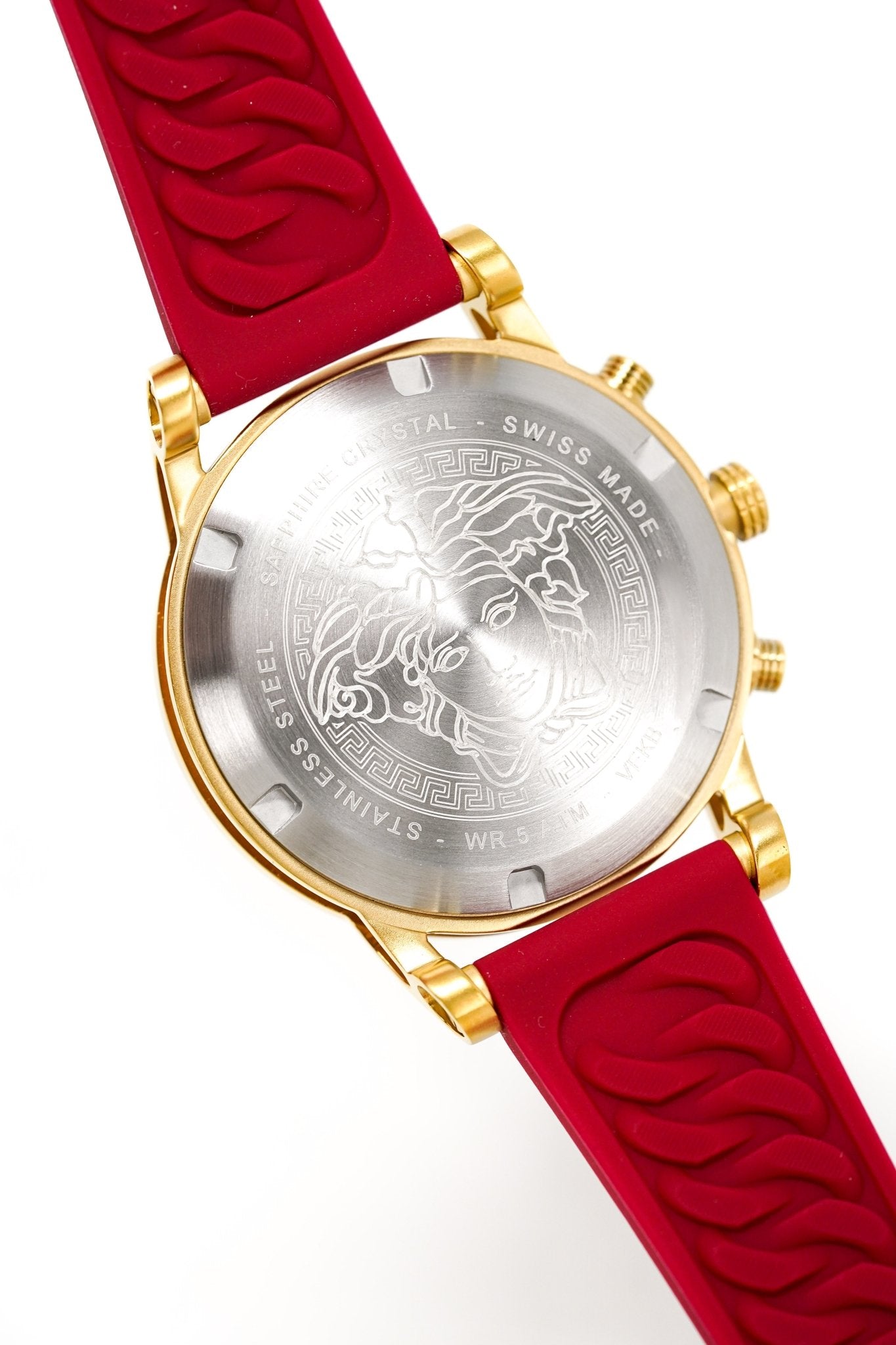 Versace Ladies Watch Sport Tech 40mm Red Gold
