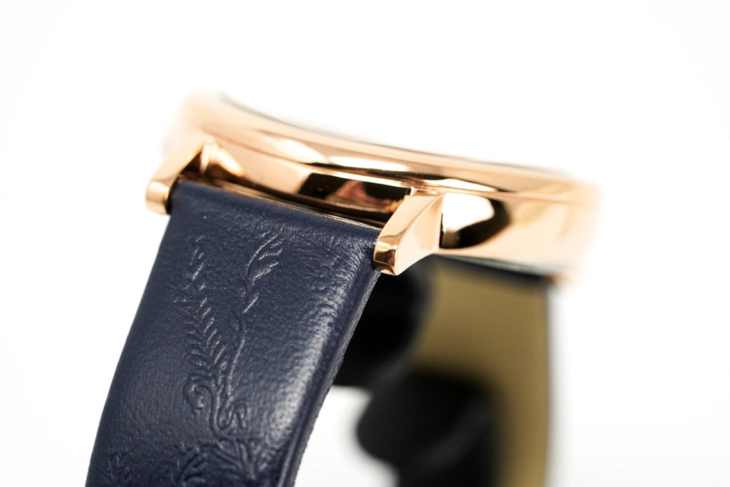 Versace Ladies Watch Virtus Blue IP Gold