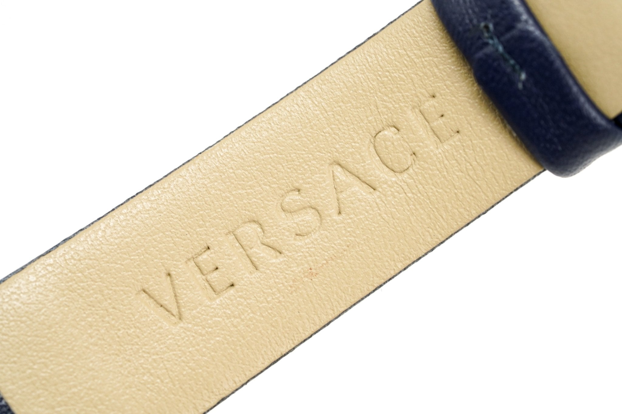 Versace Ladies Watch Virtus Blue IP Gold