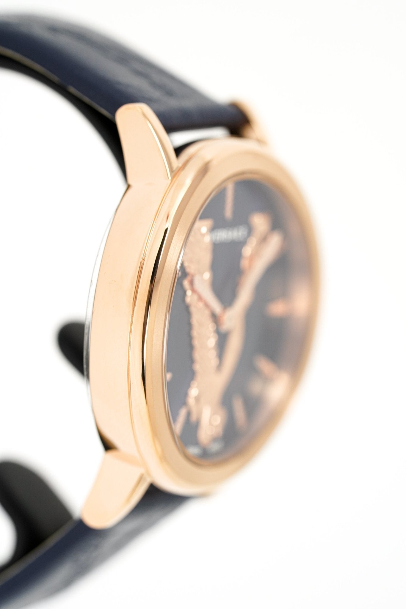 Versace Ladies Watch Virtus Blue IP Gold