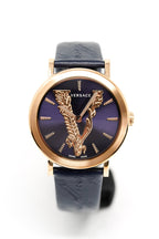Versace Ladies Watch Virtus Blue IP Gold