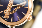 Versace Ladies Watch Virtus Blue IP Gold