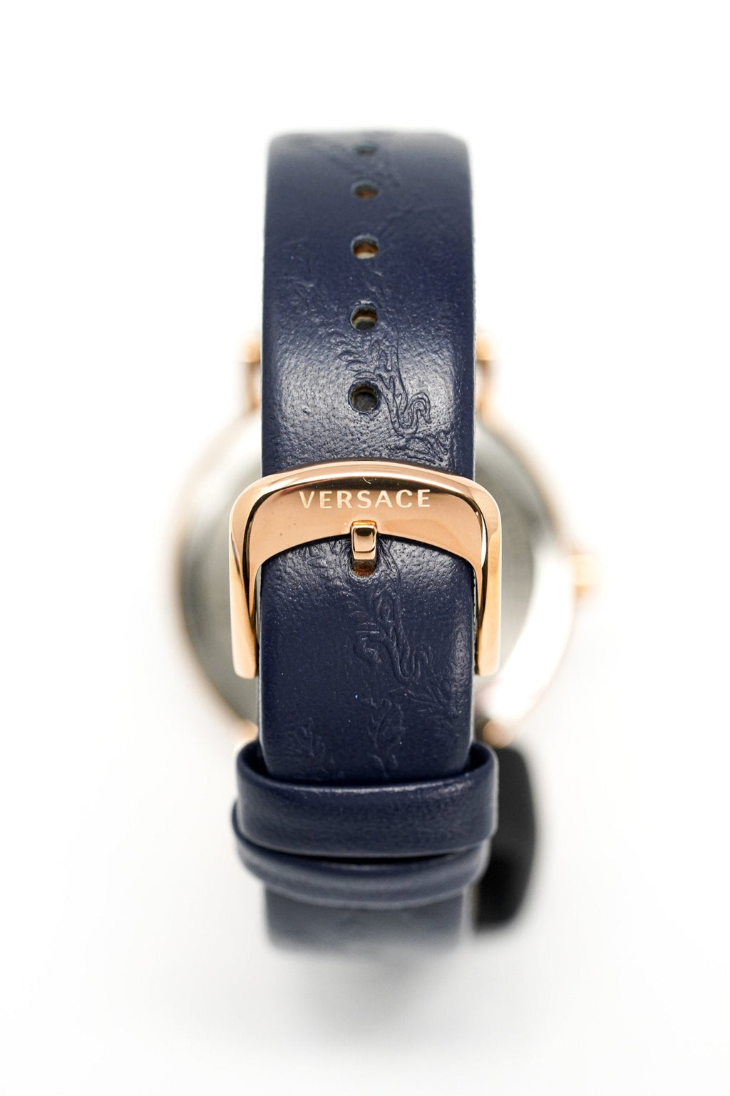 Versace Ladies Watch Virtus Blue IP Gold