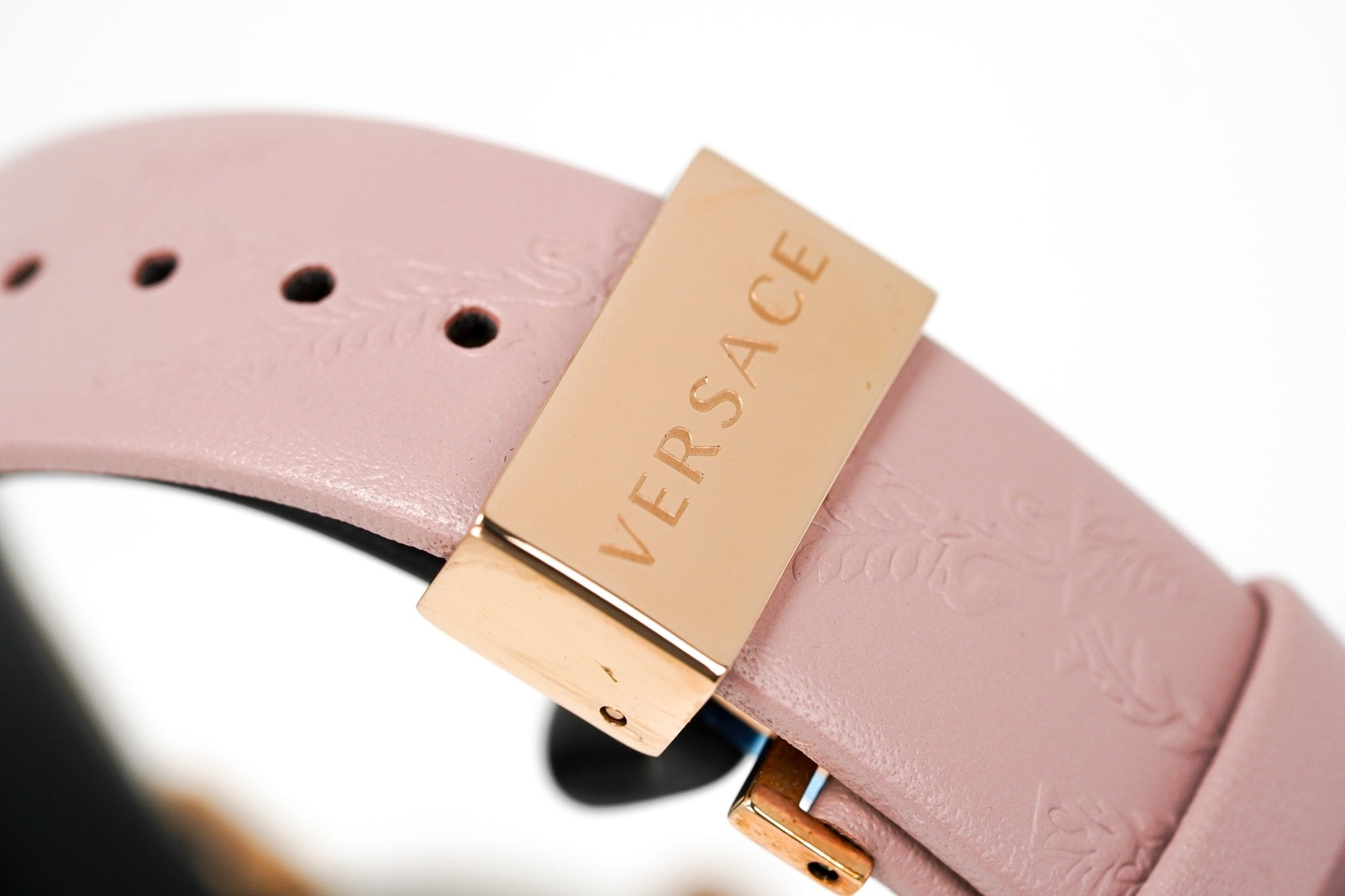 Versace Ladies Watch Virtus IP Rose Gold Pink