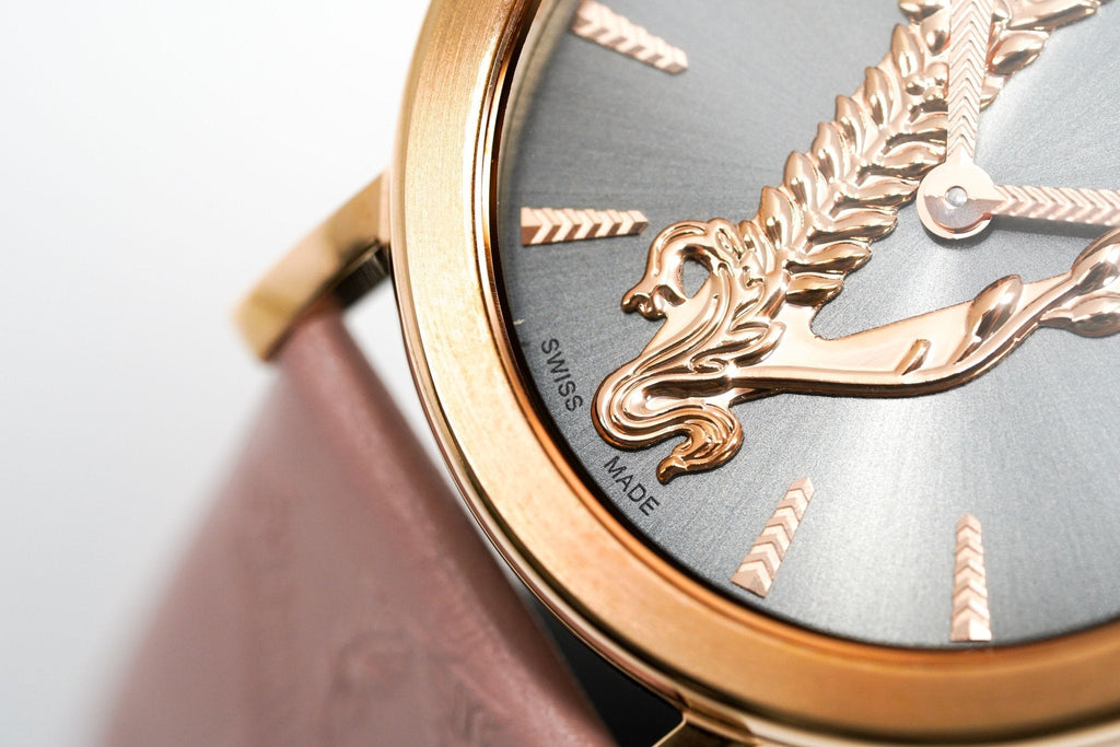 Versace Ladies Watch Virtus IP Rose Gold Pink