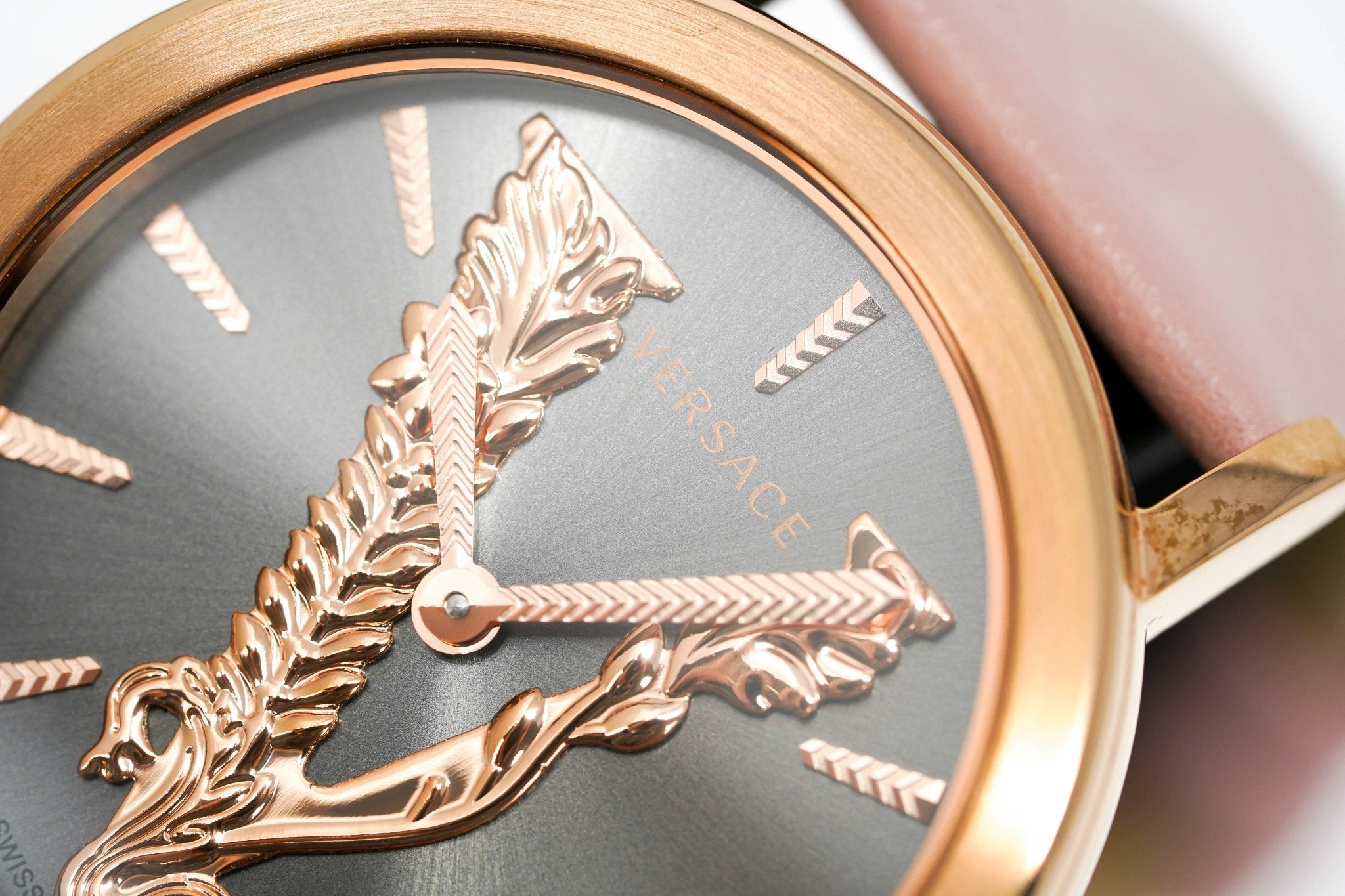 Versace Ladies Watch Virtus IP Rose Gold Pink