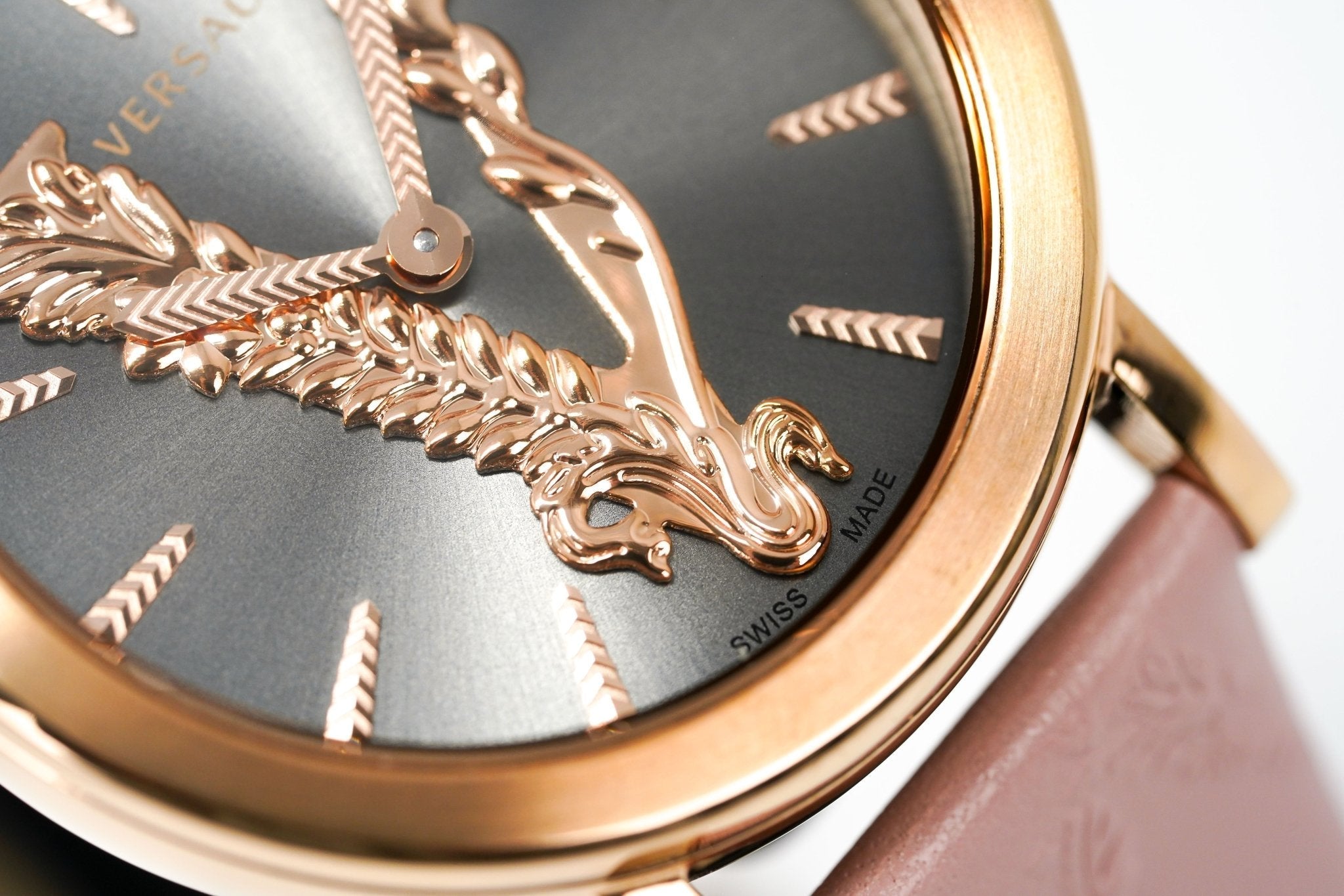 Versace Ladies Watch Virtus IP Rose Gold Pink