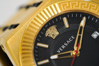 Versace Men's Watch Chain Reaction Gold Black Bracelet