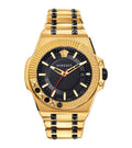 Versace Men's Watch Chain Reaction Gold Black Bracelet