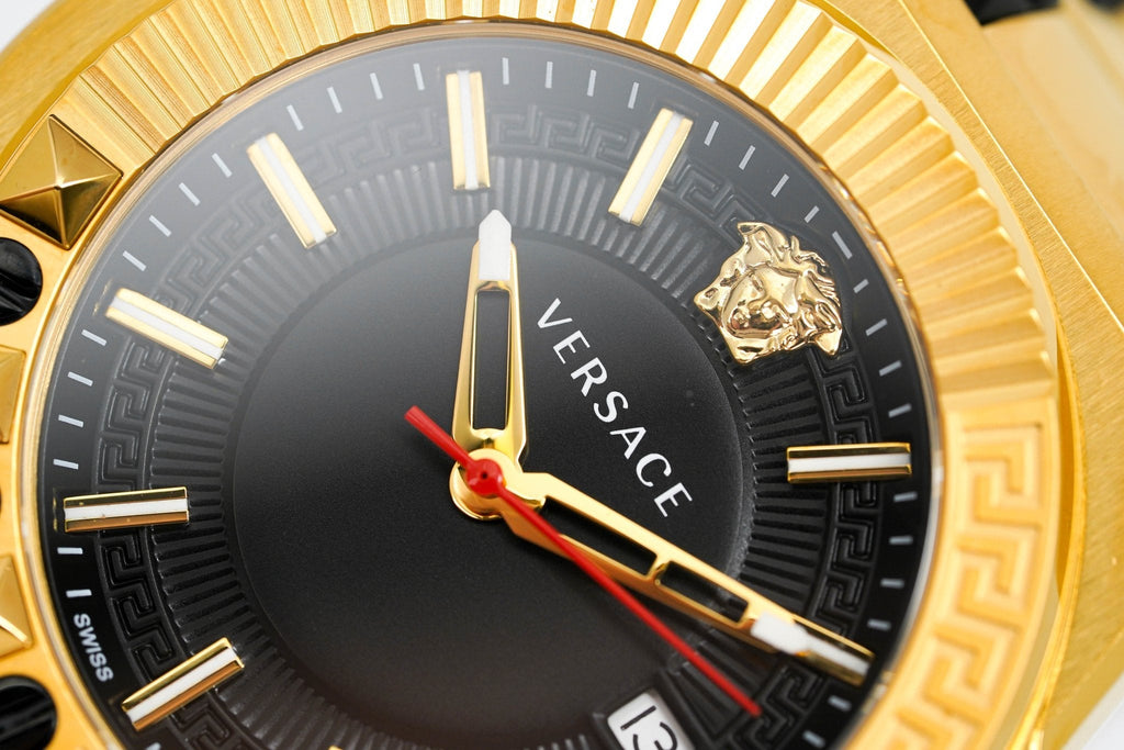 Versace Men's Watch Chain Reaction Gold Black Bracelet