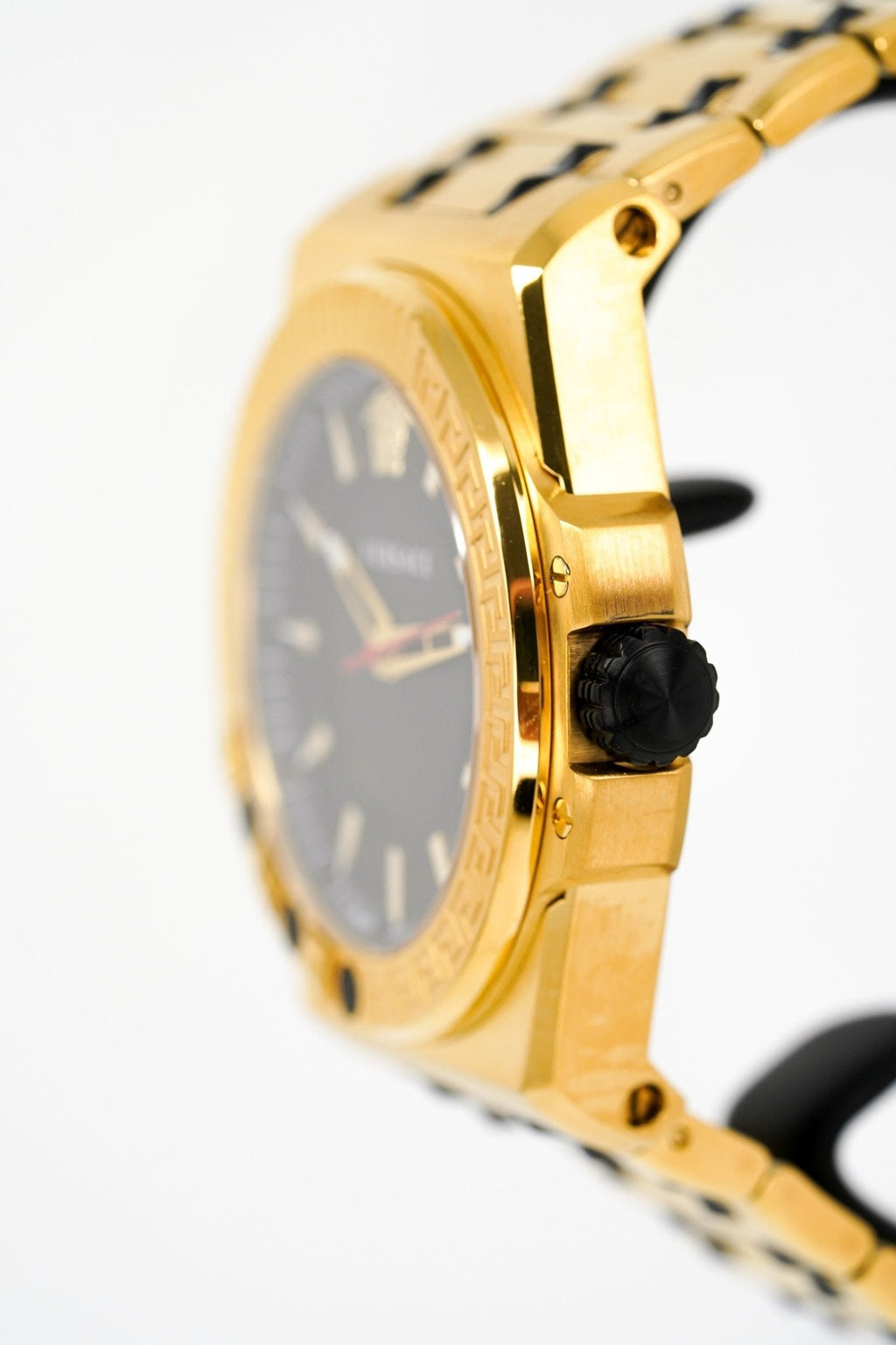 Versace Men's Watch Chain Reaction Gold Black Bracelet